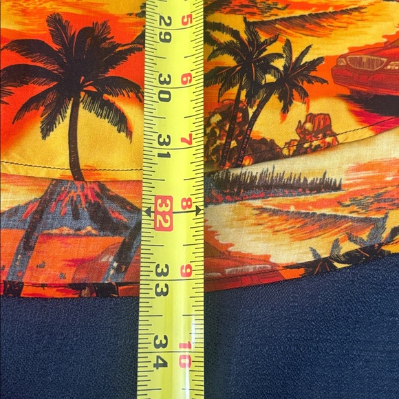 Balenciaga Tropical Print Shirt - Orange and Black - Picture 4 of 8